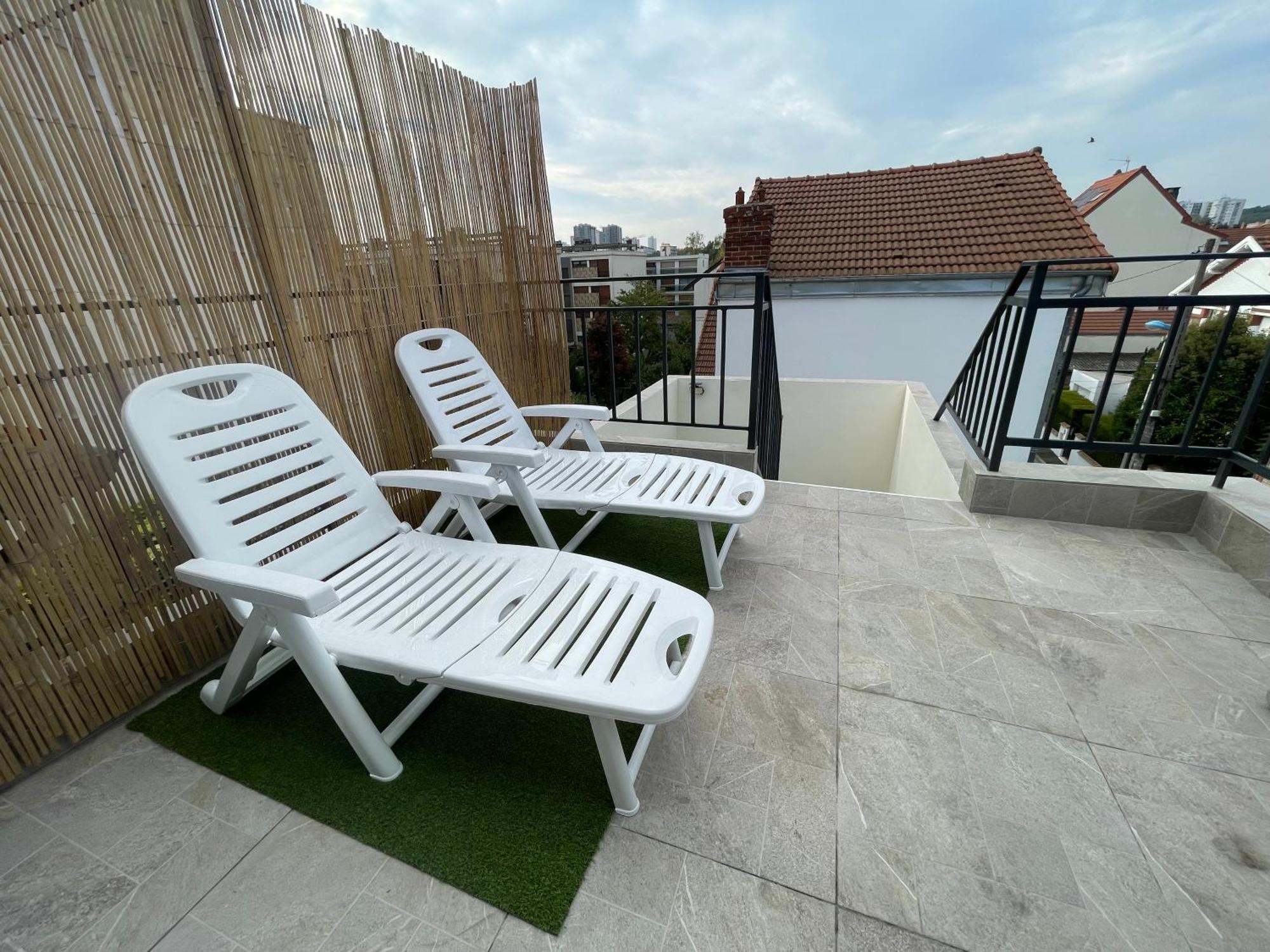Appartement Avec Terrasse Et Ciel Etoile ! Noisy-le-Sec Buitenkant foto